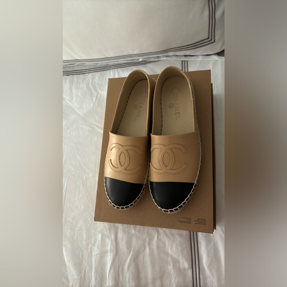 Chanel espadrilles size 41 lamb skin